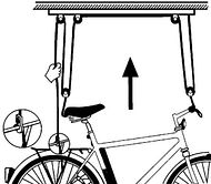 Hang-Up Bike-Lift, nero 